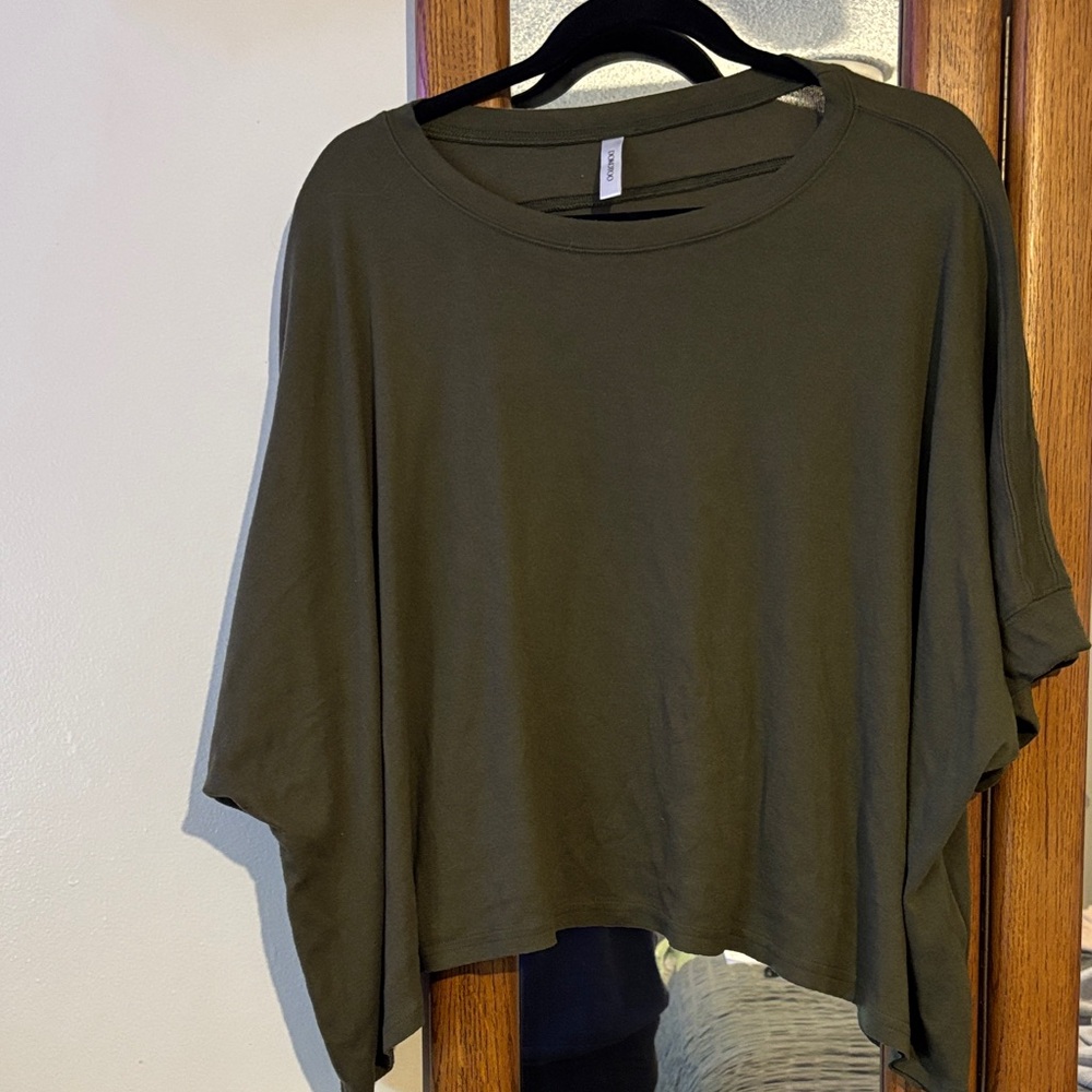 Olive Green Classic Women's oversized Top large
